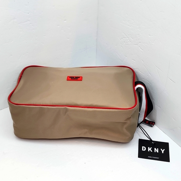 DKNY TOILETRY TRAVEL BAG, TOFFEE - Picture 5 of 12